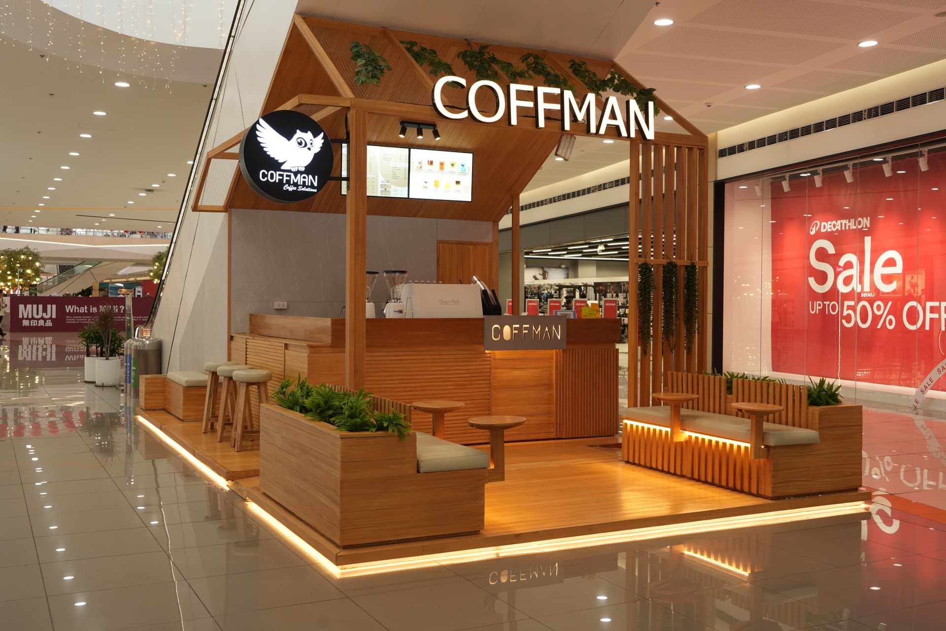 Coffman Coffee Solutions kiosk by NANO Structures